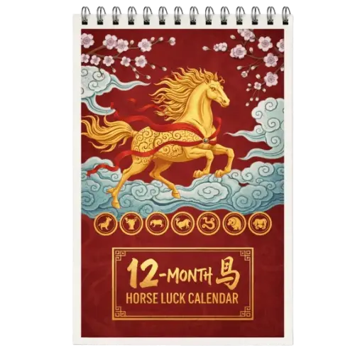 Your Astrology Language bonus Complete 12-Month Horse Year Calendar